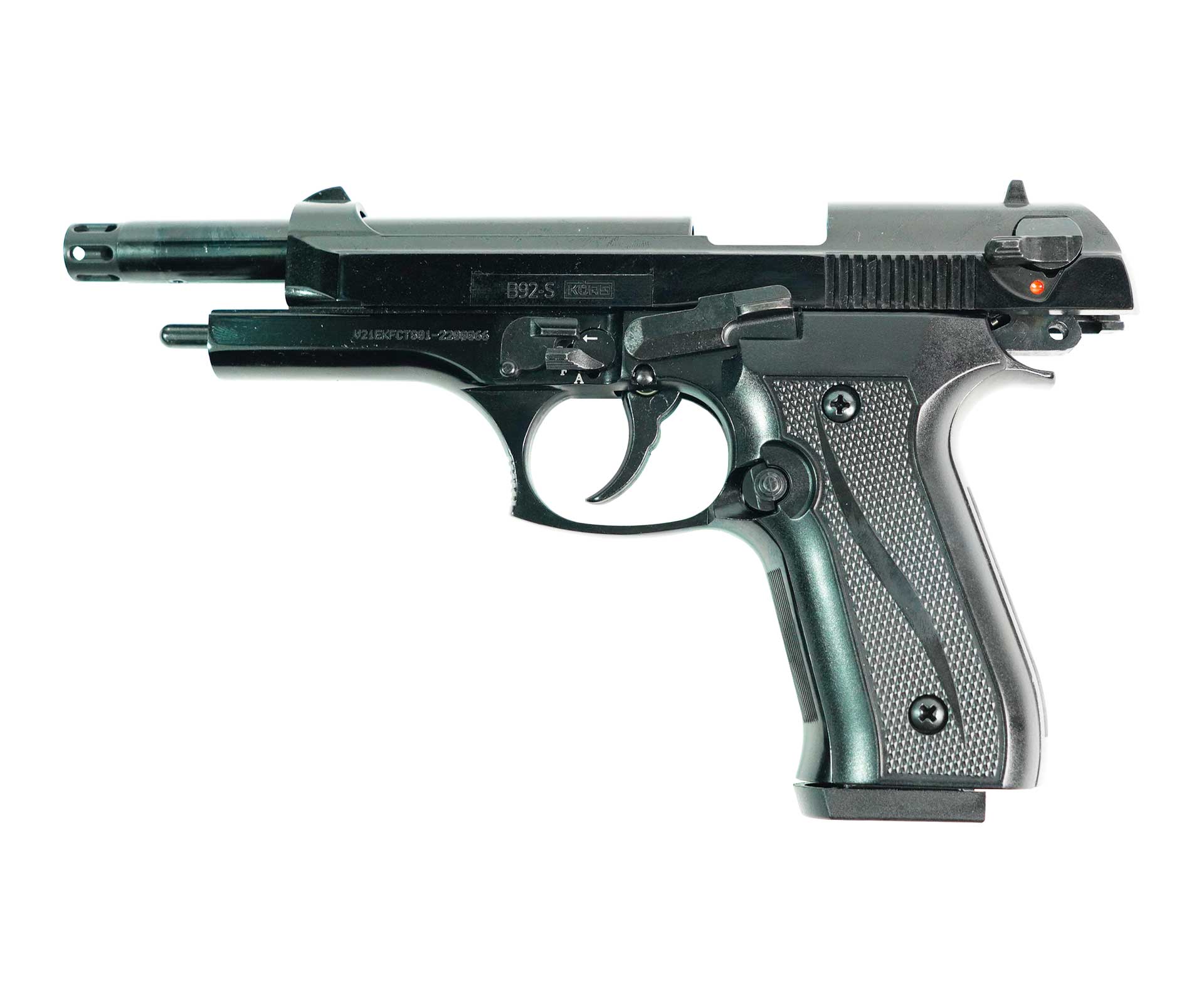 Пистолет сигнальный B92-S к.5,5мм (патр.10ТК, черн.)