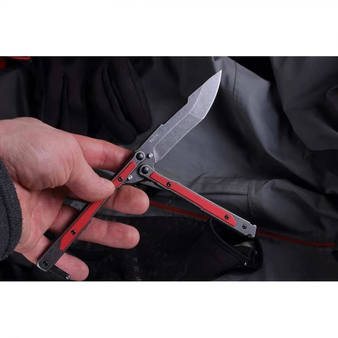 Нож складной "MADCAP" (red, black, s/w)