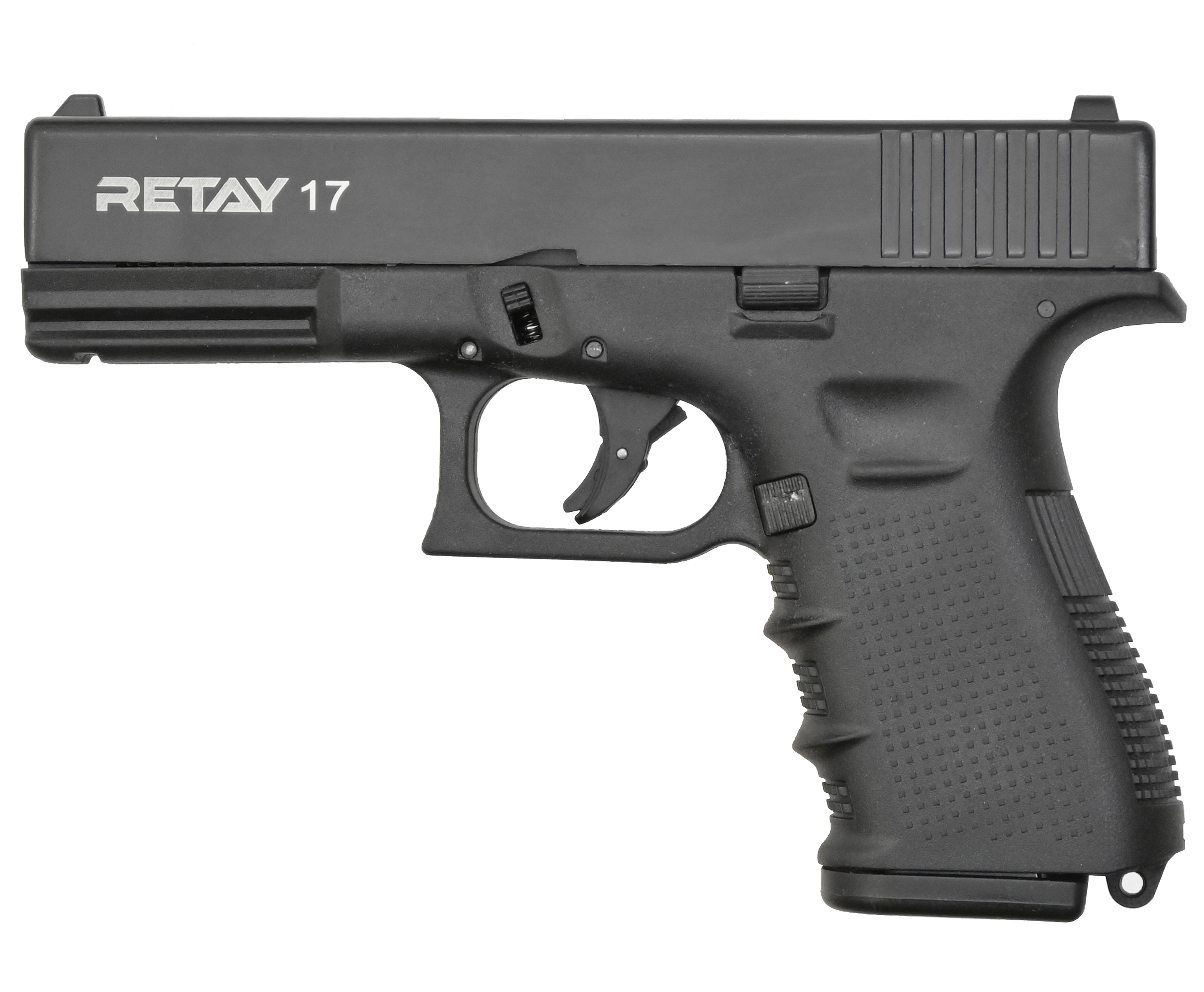 Пистолет охолощенный Retay G17C (Glok 17), к.9мм (черн.)