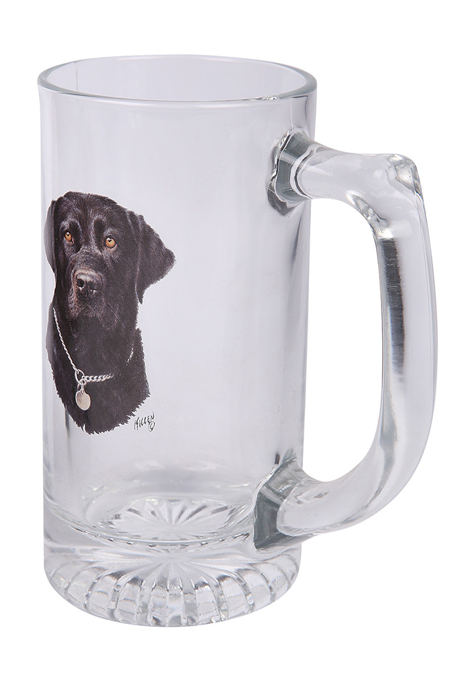 Набор кружек 4 шт., (черный лабрадор)